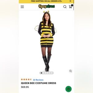 Tipsy Elves “Queen Bee” Costume NEW UNOPENED